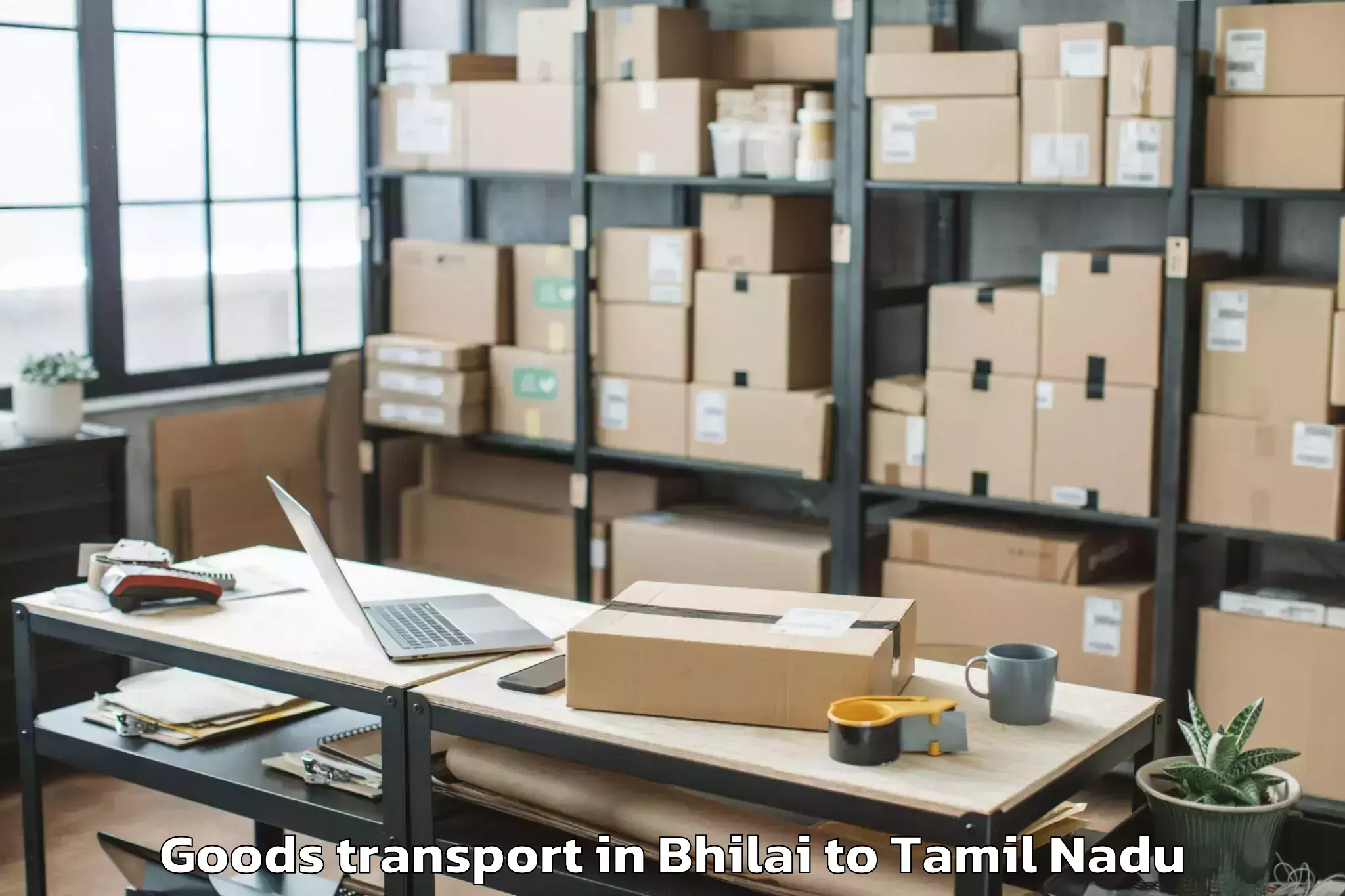 Affordable Bhilai to Bharathidasan University Tiruc Goods Transport